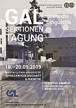 Poster zur GAL-Sektionentagung 2019 in Halle