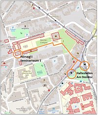 Lageplan Steintorcampus